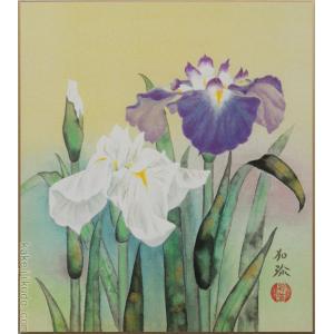 絵画 油絵 ばら（ピンクのバラ） （岡島哲夫） 【肉筆】【油絵】【花