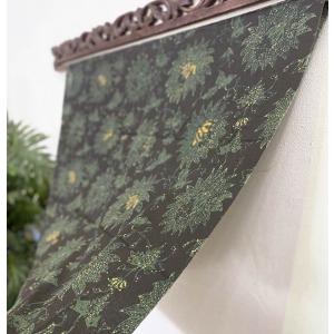 バティック マルチカバー 鳥 花 鳳凰 110×175 茶系 テーブルクロス