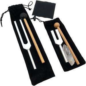 クリスタルチューナー 音叉 4096 hz 浄化 セット ヒーリング 周波数