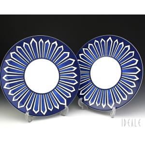HERMES（エルメス） 新品同様 ブルーダイユール パスタプレート ペア 2