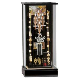 破魔弓飾り コンパクト 破魔矢 初正月飾り ケース飾り 15号 光厳