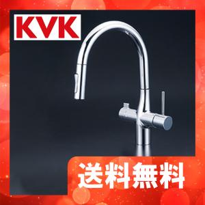KVK KM6071DECHS KVK シングルシャワー付混合栓(センサー付) 撥水 電池