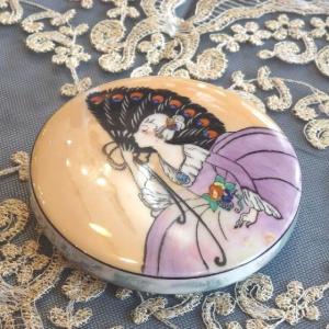 ノリタケ オールドノリタケ デコレディー ラスター彩 パウダーケース