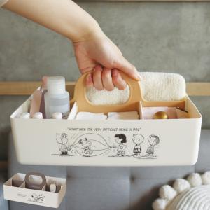 錦化成 収納ボックス スヌーピー モッテケース 幅28×奥行18.5×高さ13.5