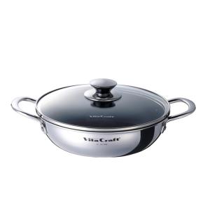 ビタクラフト テーブルパン 22cm ガラス蓋付き NO.1362 浅型 両手鍋