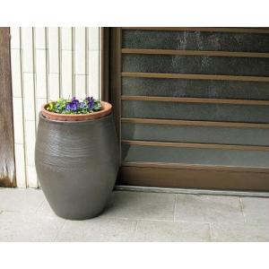 ポイント10倍]信楽焼 大きな 花瓶 窯肌 口広 17号 おしゃれ 大壺 つぼ