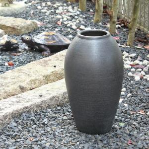 在庫数限り 信楽焼 大きな 花瓶 山絵 大壷 18号 おしゃれ 大壺 つぼ