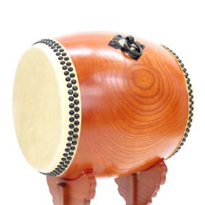 平太鼓 木目胴上級品 1尺1寸 革面直径33cm 平太鼓・バチ付・民謡・寺院