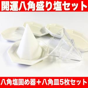 盛塩 盛り塩 しっかり八角錐が作れる 八角 盛り塩セット （盛塩固め器