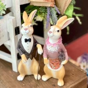 ガーデニング うさぎ プランター カバー ウサギ 植木鉢 アンティーク