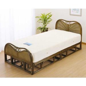 アジアン家具 籐(ラタン)シングルベッド、フレームのみ アジアン