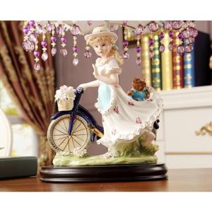 瀬戸ノベルティ 陶器のオブジェ 貴婦人 / セト・ノベルティ 西洋陶器