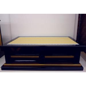 端午の節句☆飾り台単品☆30号 組み立て式黒塗り畳台 嵐山(横幅90