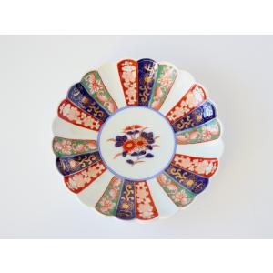 林九郎窯 古伊万里様式 見込菊花紋 プレート19cm 波佐見焼 6号 : 雑貨