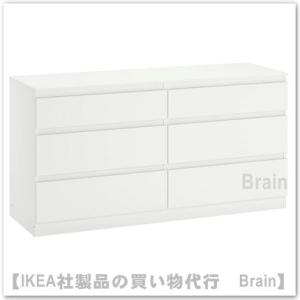 イケア（IKEA） MALM/マルム チェスト引き出し×6 ホワイト（703.546.44