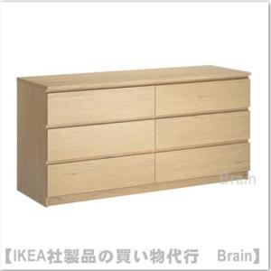 イケア（IKEA） MALM/マルム チェスト引き出し×3 ホワイト（903.546.43
