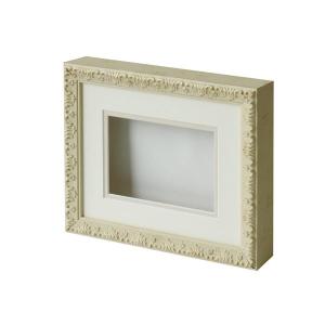 ARTE シャドーボックス8201「ノートカードサイズ」ホワイト 立体額