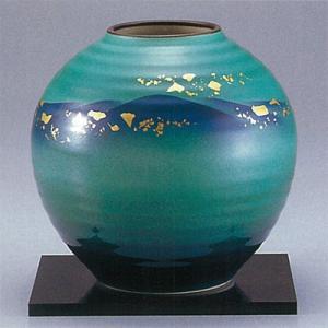 九谷焼 九谷勇峰作 花器九谷焼/九谷勇峰作 花鳥 花瓶 ギフト 中古 代引