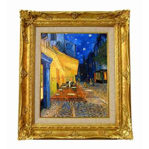 世界の名画 ゴッホ アイリスのある花瓶黄色い背景 ジクレーキャンバス