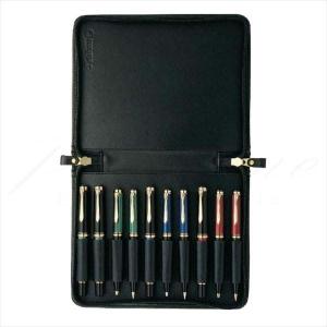 Pelikan（ペリカン） レザーケース 10本用 TGX-10 ブラック ペンケース