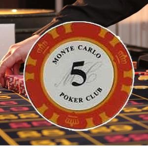 ポーカーゲーム ポーカーチップ (数字表記1000) 1枚 モンテカルロ