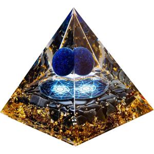 オルゴナイト ピラミッド ピラミッド型 天然石 タイガーアイ さざれ石