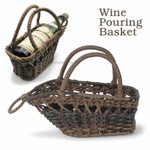 シルバーパニエ ワインホルダー ワインバスケット パニエ ワイン かご