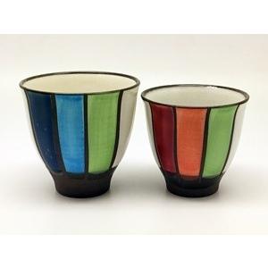 波佐見焼 福峰窯 内外十草 組湯呑 : 神楽坂のうつわ屋さん 陶柿園