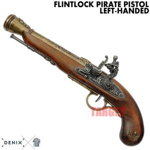 ☆DENIX フリントロックピストル 左手用 インド グレー 1296/G