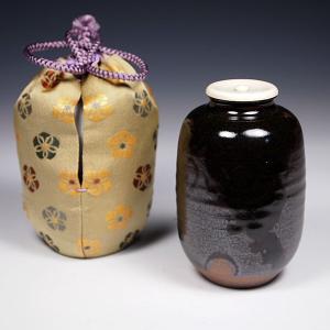 大名物 古瀬戸茶入 筒井肩衝写 瑞光窯 佐々木八十二造 共箱 : 茶道具商
