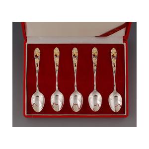 銀食器カトラリー「桜」スプーン3本セット・銀製品・ : 銀食器・銀製器