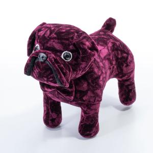 金華山 桜 【ブルドッグ】ブラック ぬいぐるみ 300mm×380mm 犬