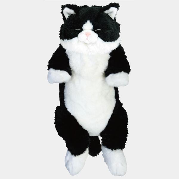 ひざねこ すやすやぬいぐるみ ハチワレ 051281 猫 自然な重さ