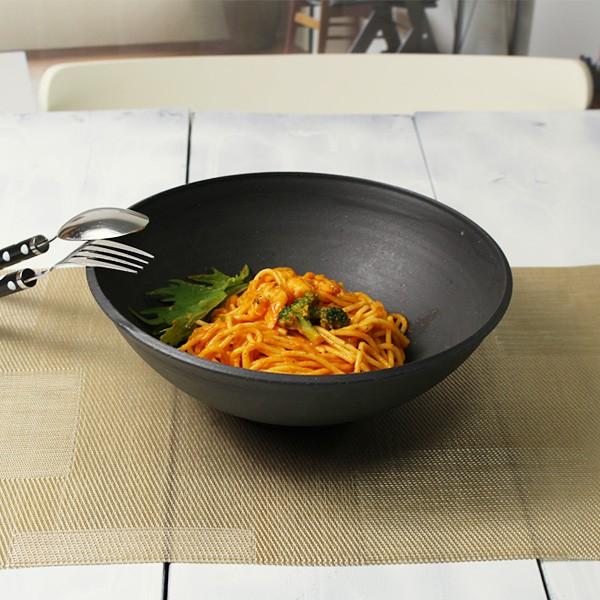 サラダボール パスタ皿 大鉢 作家物 食器 器 陶器/道半のスミボウル