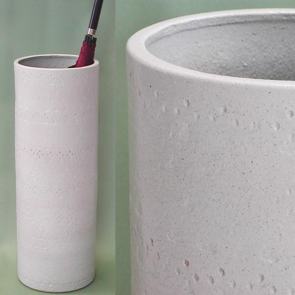 傘立て おしゃれ 外置き 和モダン インテリア 陶器 信楽焼 スリム