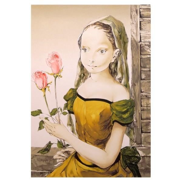 藤田 嗣治【花を持つ少女】限定300部／シルクスクリーン : Gallery Gen