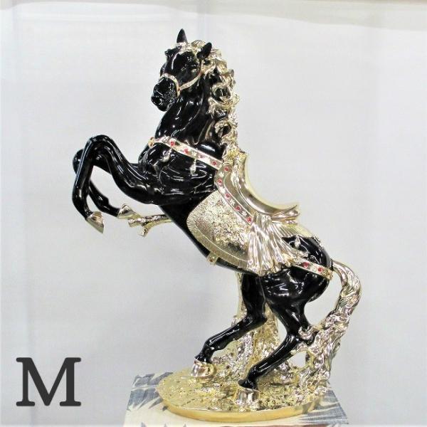 送料無料 跳ね馬 オブジェ ゴールド×ブラック Mサイズ : 群商 - 通販
