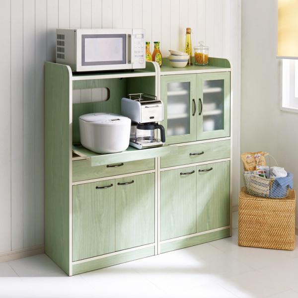 dinos（ディノス） キッチン収納ミニ食器棚シリーズ レンジ台大（高さ