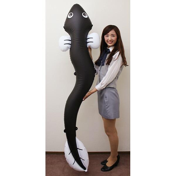 土用の丑装飾 ビニールPOPバルーン うなぎ ビッグサイズ H200cm /動画