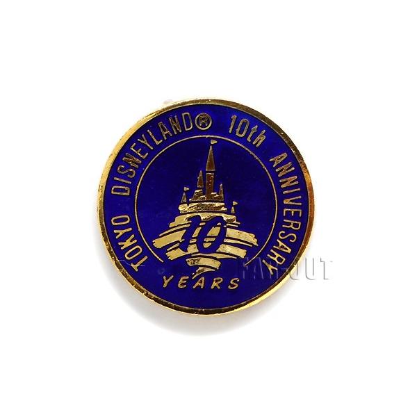 東京ディズニーランド TDL 10周年記念 1993年 紺 配布 ピンズ : FAR