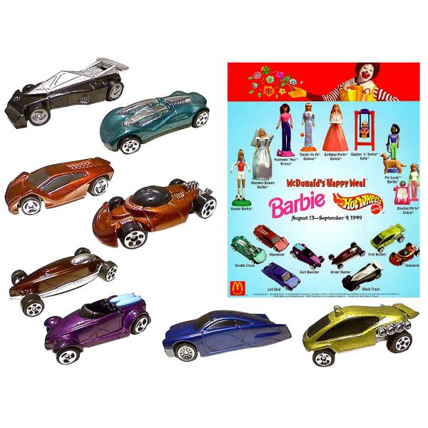 ホットウィール マクドナルド ミールトイ 8点セット ダイキャスト