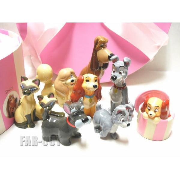 わんわん物語 レディ&トランプ ポーセリン フィギュアリン 8点セット