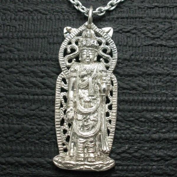 ペンダント 仏像 十一面観音 メンズ シルバー925 ネックレス