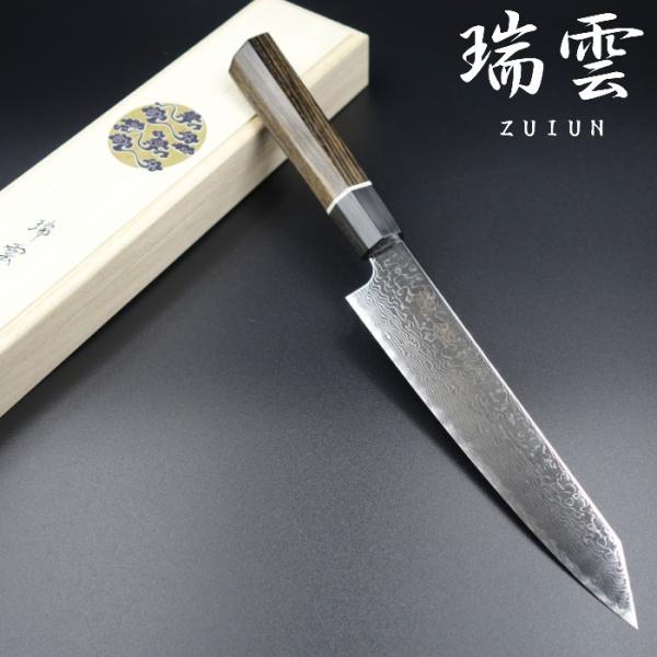 瑞雲 ペティナイフ 関兼次 150mm スーパーゴールド2 ダマスカス63層