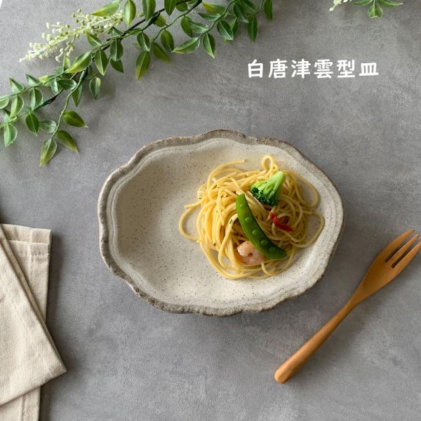 オーバル皿 おしゃれ 白唐津 雲型皿 22cm 楕円皿 : みのさららヤフー店