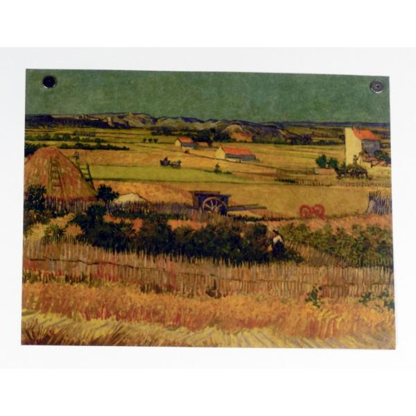 ゴッホ 収穫 麦秋のクローの野 ポスター おしゃれ レトロ風 世界の名画