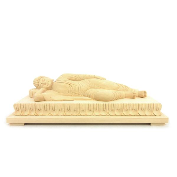 仏像 涅槃像 涅槃仏 寂滅 6.0寸 桧木 : 栗田こだわり仏像専門店 - 通販