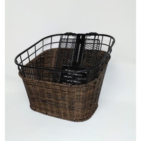 スクーター用バスケット(籐風樹脂編込み) ミニバイク スクーター籐風