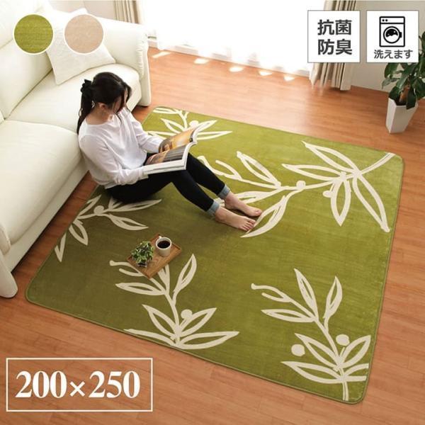 ラグ カーペット ラグマット 洗える 3畳 WSリアン 約200×250cm ホット
