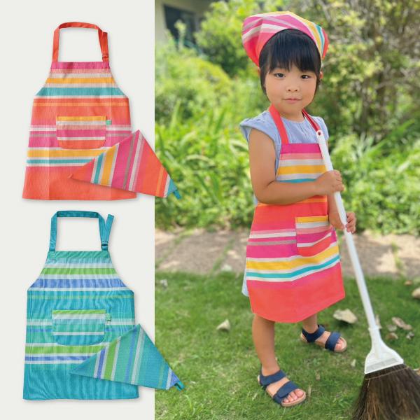 子どもエプロン三角巾セット】 : 自由学園生活工芸研究所 - 通販